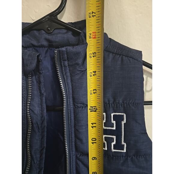 Tommy Hilfiger Kids Navy H Logo Vest Full Zip Puffer Size 2T - Picture 6 of 8